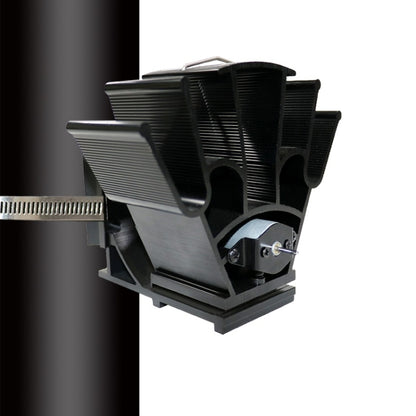 YL603 Thermodynamic Magnetless Wall Mounted Fireplace Fan(Black) - Fireplace Fan by PMC Jewellery | Online Shopping South Africa | PMC Jewellery