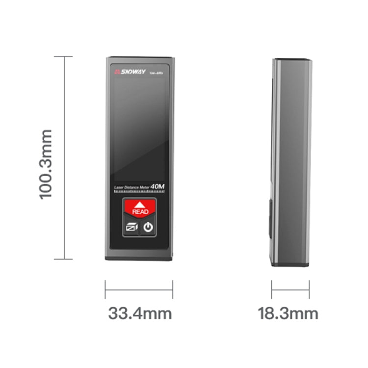 SNDWAY SW-B40 Laser Rangefinder Infrared Measuring Ruler, Style: 40m Precision Version - free shipping - PMC TechLife - Order now!