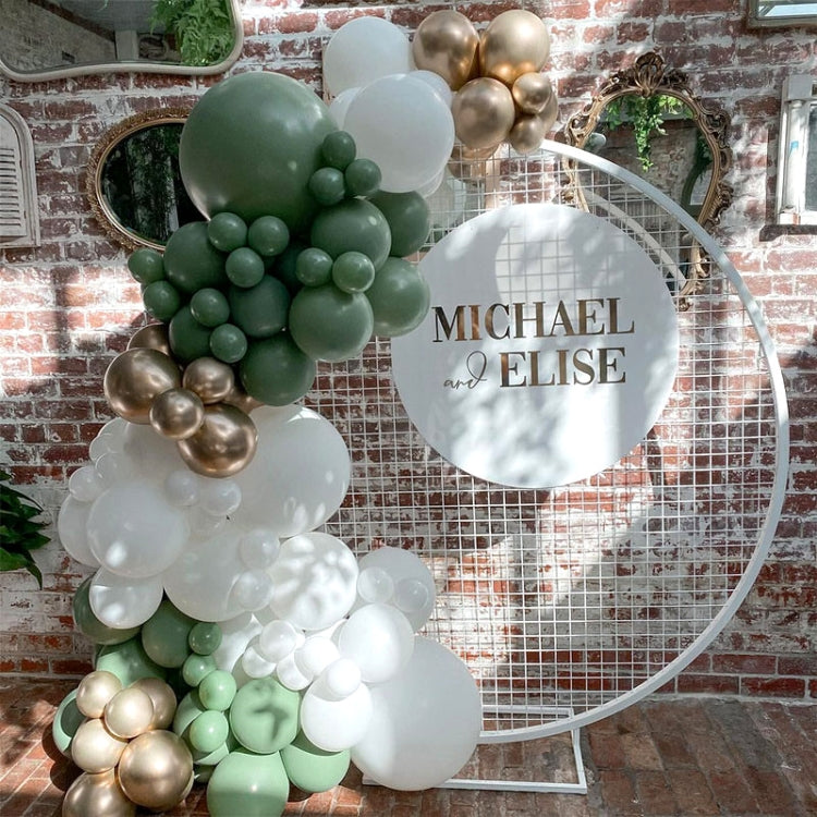 137 In 1 Vintage Avocado Green Latex Balloon Chain Set Wedding Party Decorations - Balloons by PMC Jewellery | Online Shopping South Africa | PMC Jewellery