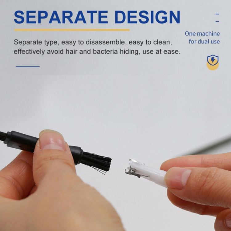 SPORTSMAN Metal Aluminum Tube Body Rechargeable Nose Hair Device, Style: Eyebrow 2 In 1(Light Blue) - free shipping - PMC TechLife - Order now!