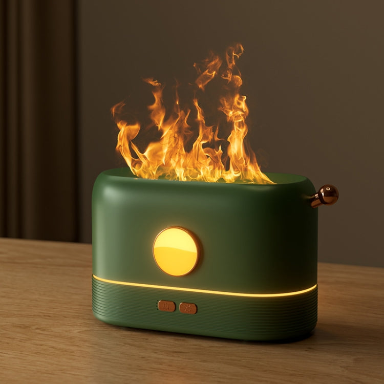 JF801 Desktop Simulation Flame Aroma Diffuser Humidifier, Color: Monochrome Light-Green - Air Purifiers & Accessories by PMC TechLife | Online Shopping South Africa | PMC TechLife | Buy Now Pay Later Mobicred