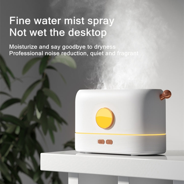 JF801 Desktop Simulation Flame Aroma Diffuser Humidifier, Color: Monochrome Light-Green - Air Purifiers & Accessories by PMC TechLife | Online Shopping South Africa | PMC TechLife | Buy Now Pay Later Mobicred