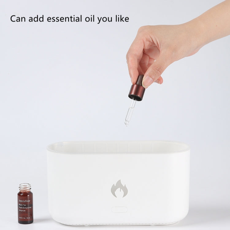 JF801 Desktop Simulation Flame Aroma Diffuser Humidifier, Color: Monochrome Light-Green - Air Purifiers & Accessories by PMC TechLife | Online Shopping South Africa | PMC TechLife | Buy Now Pay Later Mobicred