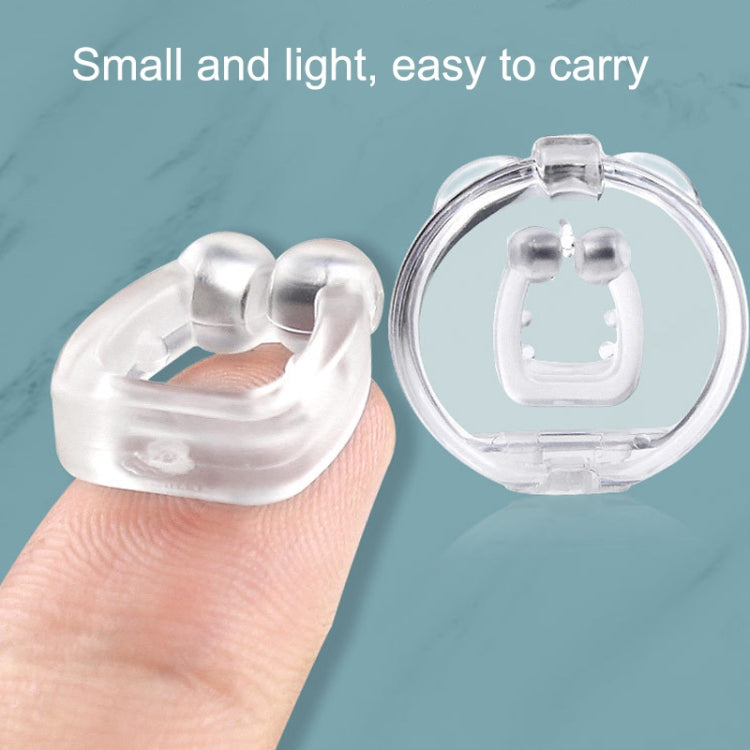 10 PCS Mini Portable Silicone Magnetic Snoring Stopper(Transparent) - Anti Snoring Tools by PMC Jewellery | Online Shopping South Africa | PMC Jewellery