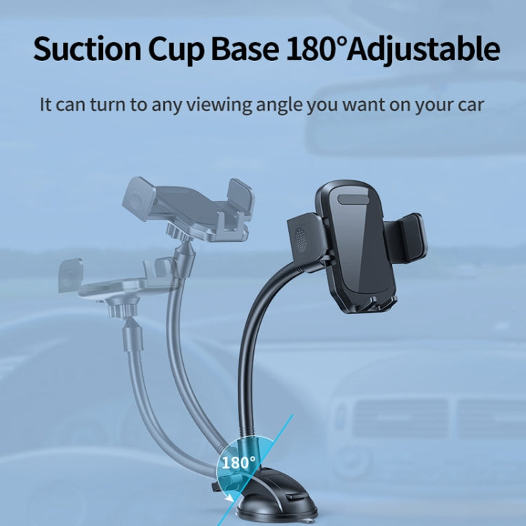L005L+M013 Car Suction Cup Phone Holder(Blue) - Car Holders by PMC Jewellery | Online Shopping South Africa | PMC Jewellery