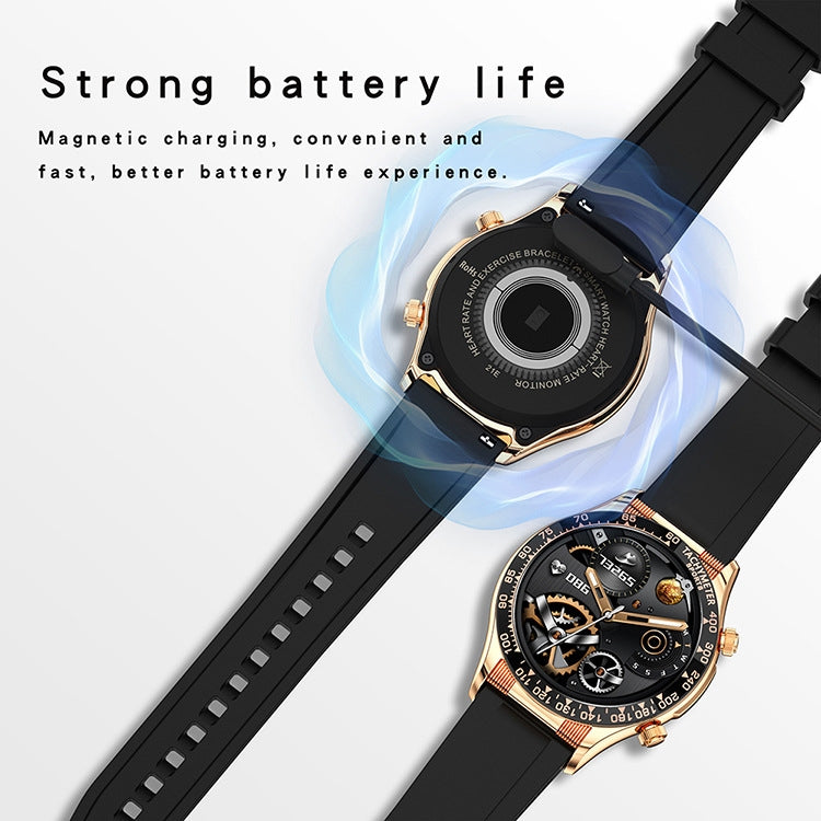 LOANIY E18 Pro Smart Bluetooth Calling Watch with NFC Function, Color: Black Leather - Smart Watches by LOANIY | Online Shopping South Africa | PMC Jewellery | Buy Now Pay Later Mobicred