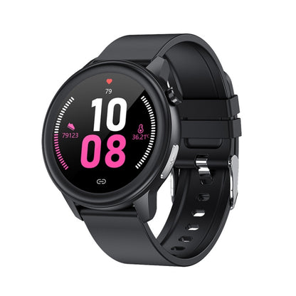 LOANIY E80 1.3 Inch Heart Rate Detection Smart Watch, Color: Black Silicone - Smart Watches by LOANIY | Online Shopping South Africa | PMC Jewellery | Buy Now Pay Later Mobicred