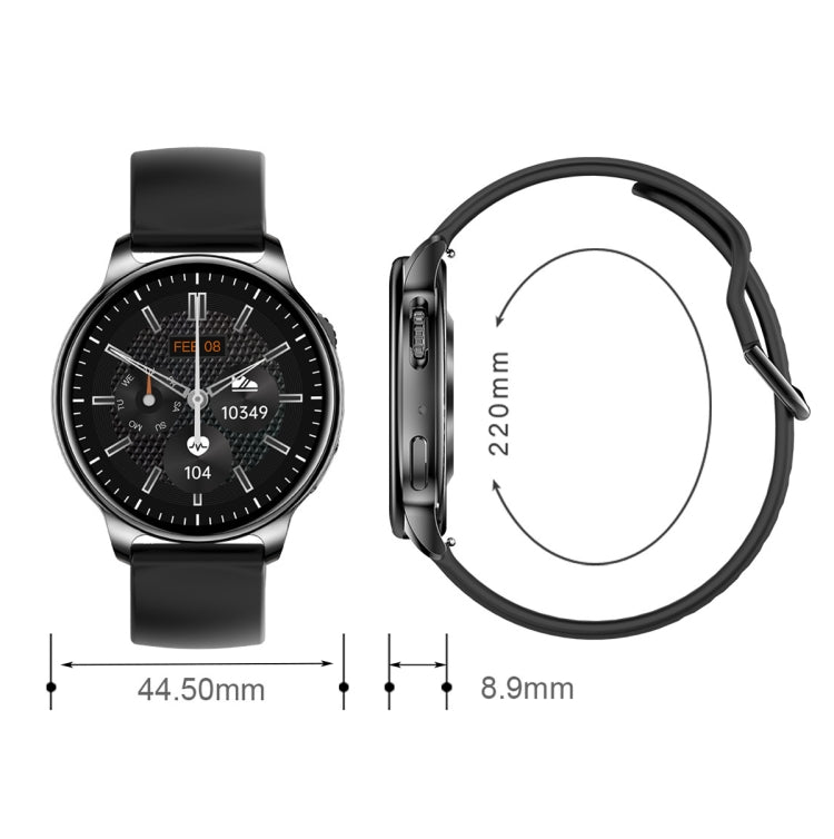 Wearkey Y22 1.32 Inch Bluetooth Calling Smart Watch with Rotary Button(Black) - free shipping - PMC TechLife - Order now!
