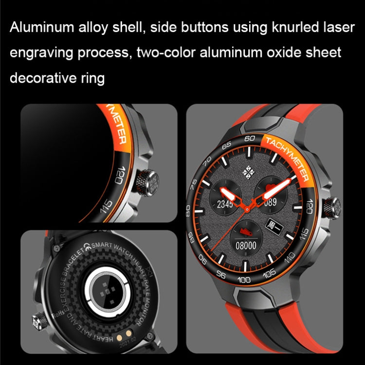 Wearkey E15 1.28 Inch Smart Heart Rate Monitoring Touch Screen Watch(Orange) - free shipping - PMC TechLife - Order now!