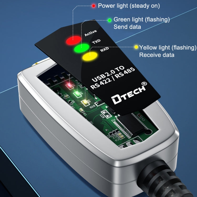 DTECH DT-5119 0.5m USB To RS485/422 Industrial Converter Serial Line Communication Adapter - RS485 / RS232 Series by DTECH | Online Shopping South Africa | PMC Jewellery