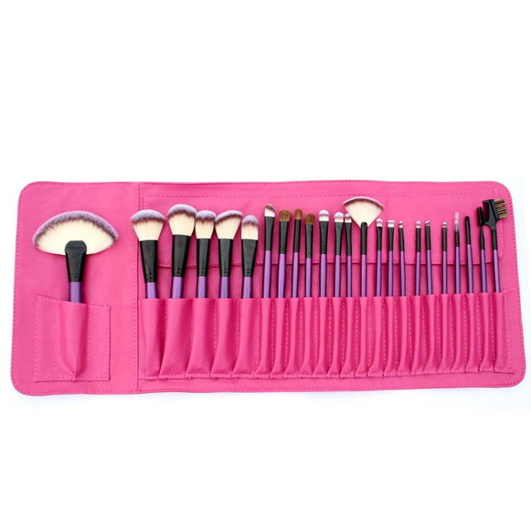 24 PCS / Set Beauty Makeup Brushes Tools Kit(Black) - Makeup Brushes by PMC Jewellery | Online Shopping South Africa | PMC Jewellery