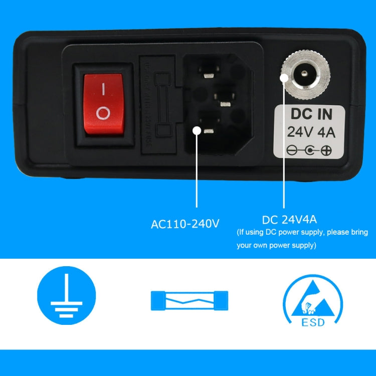 QUECOO 1.3 Inch Display Soldering Station with Handle, Set: US Plug (Q19+M8) - free shipping - PMC TechLife - Order now!
