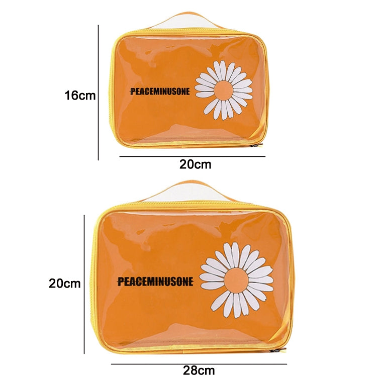 Travel Portable Transparent Large-Capacity Cosmetic Storage Bag, Specification: Small(Grapefruit Red) - Storage Boxes by PMC Jewellery | Online Shopping South Africa | PMC Jewellery