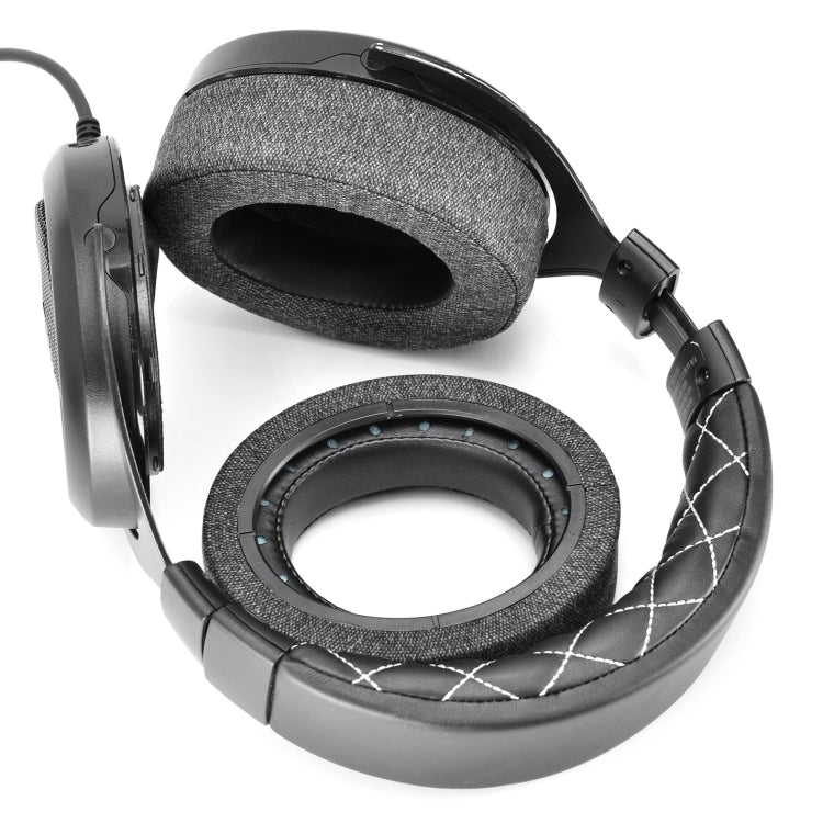 1 Pair Earmuffs Earpads  For CORSAIR HS50 Pro HS60 Pro HS70 Pro(Gray Linen + Leather) - Earmuff & Pad by PMC Jewellery | Online Shopping South Africa | PMC Jewellery