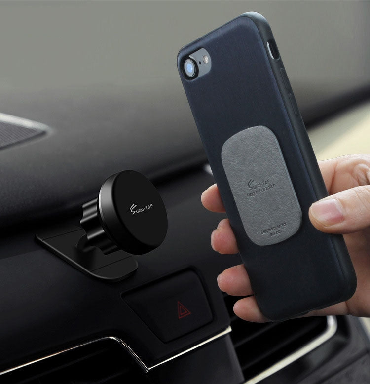 SUMITAP STHP-C40 Leather Square Magnetic Sheet Magnetic Car Phone Holder Accessories(Black) - Hand-Sticking Bracket by SUMITAP | Online Shopping South Africa | PMC Jewellery | Buy Now Pay Later Mobicred