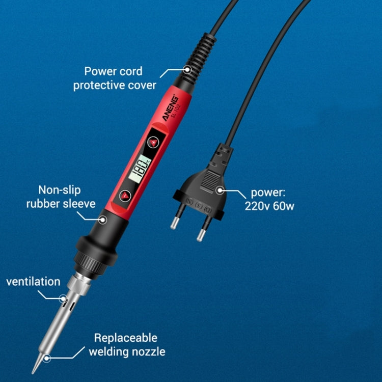 ANENG SL102 24pcs/set Digital Thermostat Household Constant Temperature Soldering Iron Set 60W Internal Heat Welding Tool Kit(EU Plug) - Electric Soldering Iron by ANENG | Online Shopping South Africa | PMC Jewellery | Buy Now Pay Later Mobicred