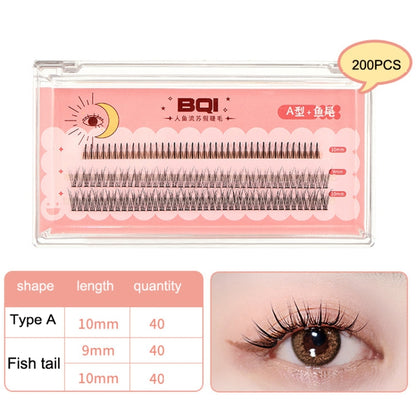 BQI B7229 Lightweight Natural Curling Three-dimensional Slim False Eyelashes, Style: Type A+Fishtail (120PCS) - Eyes by BQI | Online Shopping South Africa | PMC Jewellery