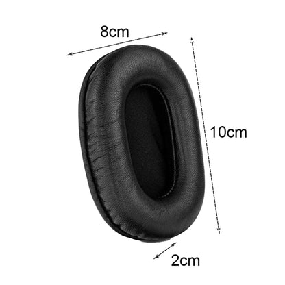 2 PCS Headset Sponge Earmuffs For SONY MDR-7506 / V6 / 900ST, Color: Brown Stitching - Earmuff & Pad by PMC Jewellery | Online Shopping South Africa | PMC Jewellery