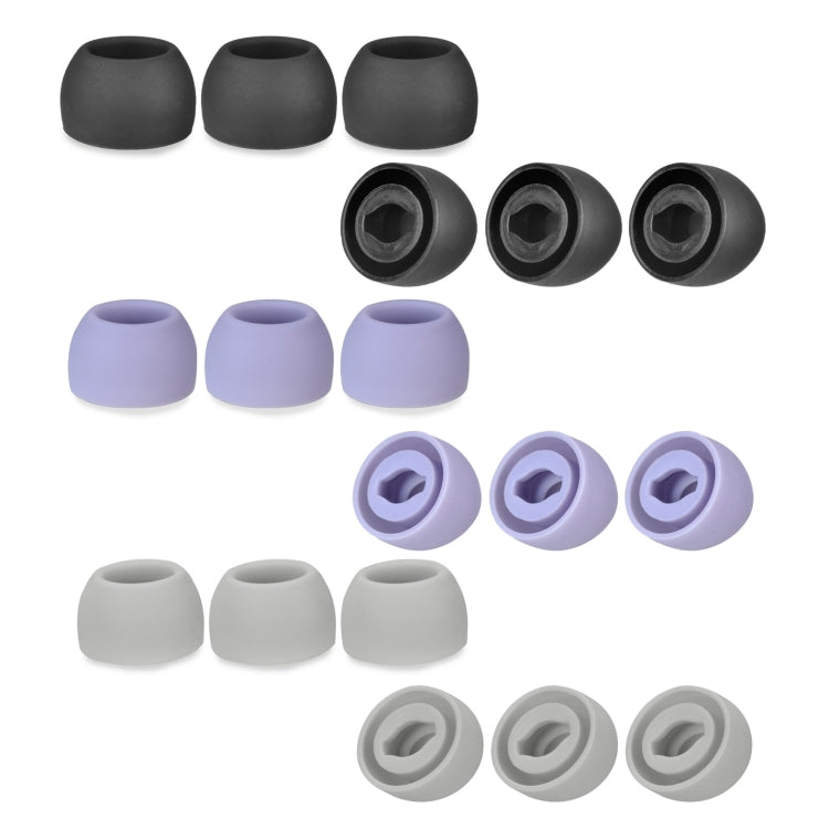 6 PCS Silicone Earplugs For TWS Samsung Galaxy Buds Pro(Medium Black) - Anti-dust & Ear Caps by PMC Jewellery | Online Shopping South Africa | PMC Jewellery