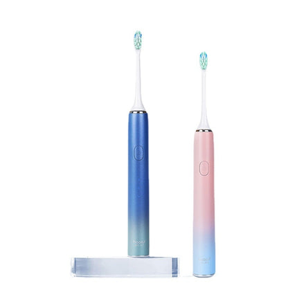 Boorui BR-X7 Smart USB Electric Adults Toothbrush Gradient Oral Hygiene Ultrasonic Toothbrush(Pink) - Toothbrushes by Boorui | Online Shopping South Africa | PMC Jewellery | Buy Now Pay Later Mobicred