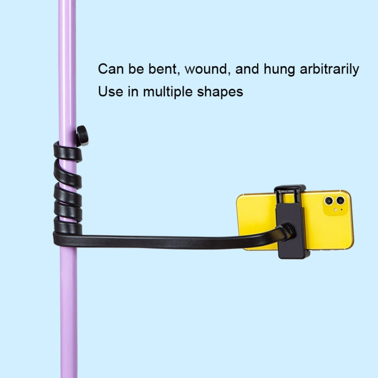 DiHao Bending Adjustment Hose Mobile Phone Live Broadcast Support(Hose+Double Hole Phone Clip) - Lazy Bracket by DiHao | Online Shopping South Africa | PMC Jewellery