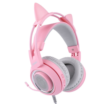 SOMIC G951PINK Head-mounted 7.1 Channel Anchor E-Sports Game Headset Wheat(Pink) - Multimedia Headset by PMC Jewellery | Online Shopping South Africa | PMC Jewellery