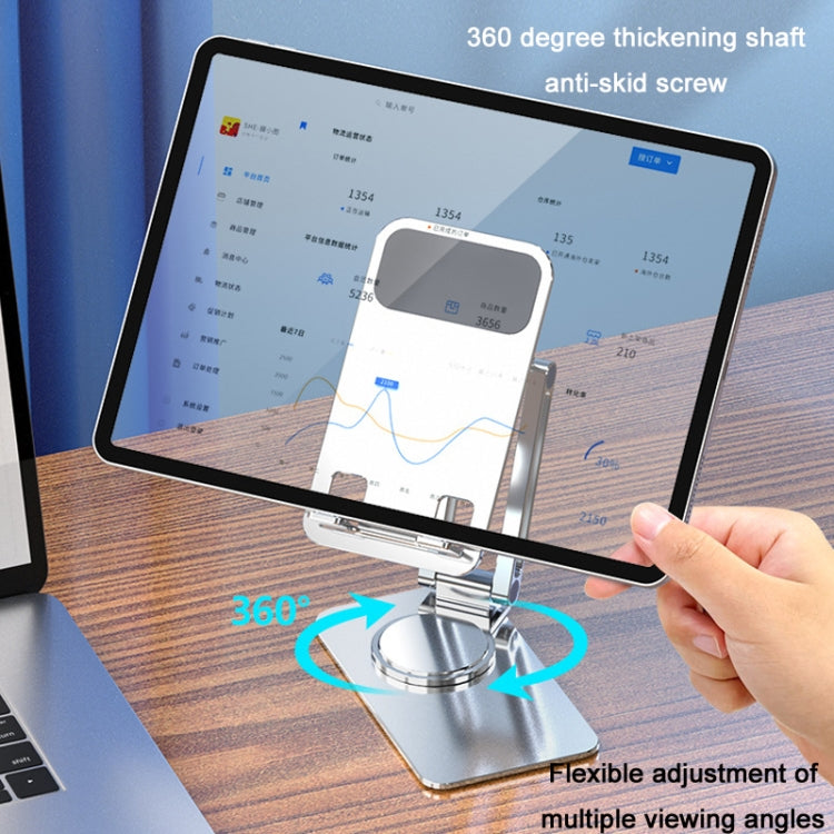 Portable Mobile Phone Tablet Desktop Stand, Color: All Metal Gray - Desktop Holder by PMC TechLife | Online Shopping South Africa | PMC TechLife