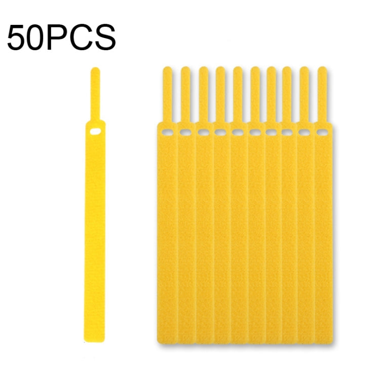 50 PCS Needle Shape Self-adhesive Data Cable Organizer Colorful Bundles 15 x 200mm(Yellow) - Cable Organizer by PMC TechLife | Online Shopping South Africa | PMC TechLife | Buy Now Pay Later Mobicred