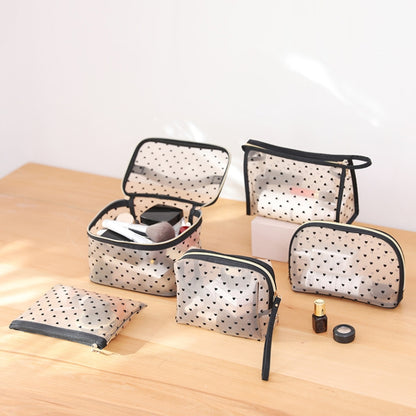 Flocking Love Mesh Portable Cosmetic Bag, Style: Shell - Storage Boxes by PMC Jewellery | Online Shopping South Africa | PMC Jewellery