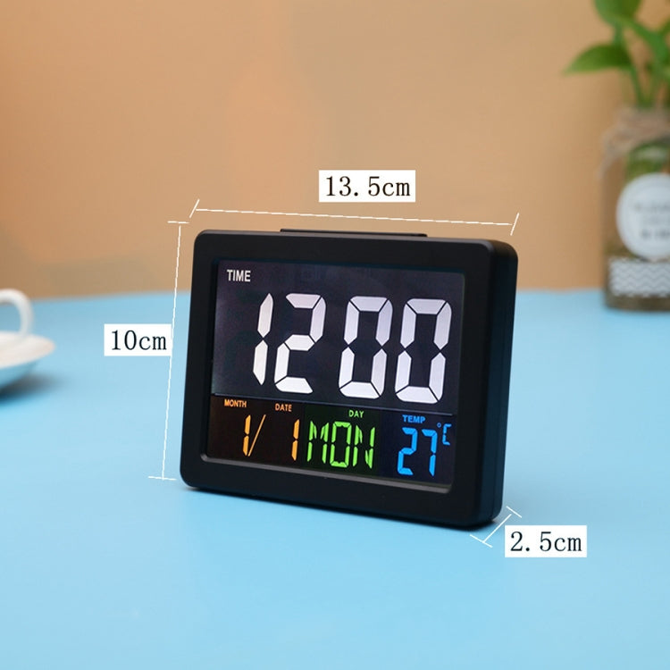 G2000 Color Screen Date Temperature Display Alarm Clock Desk Clock(White) - Alarm Clocks by PMC TechLife | Online Shopping South Africa | PMC TechLife