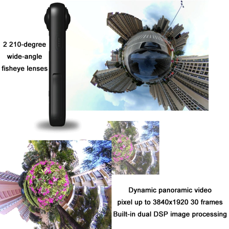 IJOYER A3S 4K Cycling Anti-Shake 360 Panoramic Action Camera(Black) - free shipping - PMC TechLife - Order now!