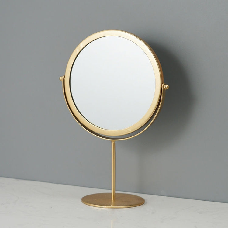 Desktop Makeup Mirror Simple Portable Mirror Rotating Dressing Mirror,Style: Gold High Model - Mirror by PMC Jewellery | Online Shopping South Africa | PMC Jewellery