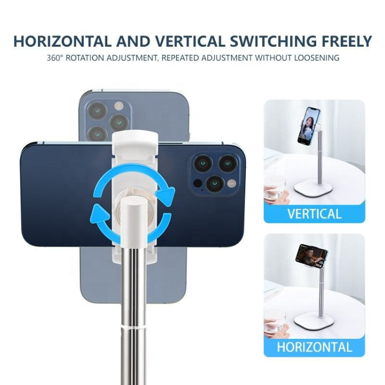 SSKY B09 Live Broadcast Desktop Aluminum Alloy Telescopic Phone Bracket(Black) - Desktop Holder by SSKY | Online Shopping South Africa | PMC TechLife | Buy Now Pay Later Mobicred