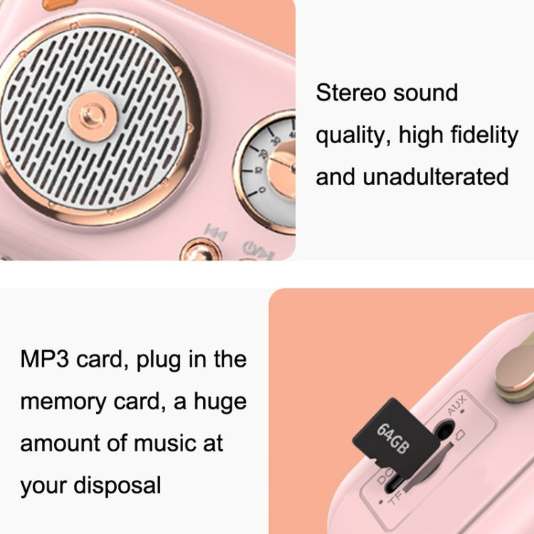 POLVCDG B152 Multi-Functional Small Family KTV Karaoke Microphone Sound Integration(Pink) - Desktop Speaker by POLVCDG | Online Shopping South Africa | PMC TechLife | Buy Now Pay Later Mobicred