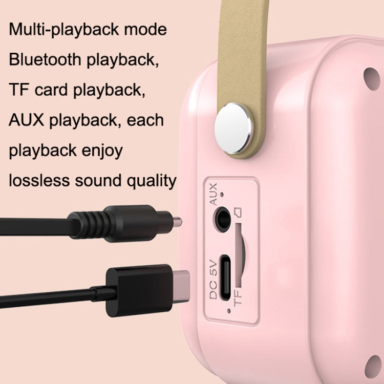 POLVCDG B152 Multi-Functional Small Family KTV Karaoke Microphone Sound Integration(Pink) - Desktop Speaker by POLVCDG | Online Shopping South Africa | PMC TechLife | Buy Now Pay Later Mobicred