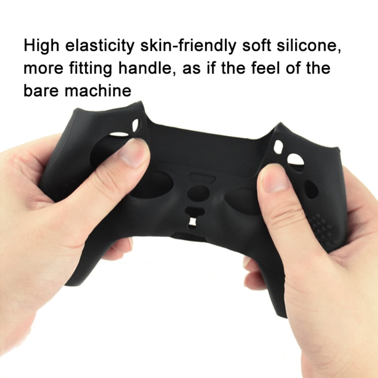 For PS5 Game Controller Joystick Cap Silicone Protective Cover Kit Dustproof Case(Black Polka Dots) - Cases by PMC Jewellery | Online Shopping South Africa | PMC Jewellery