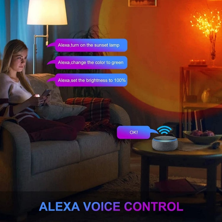Sunset Background Remote Control RGB Floor Ambient Projection Light Bluetooth APP - Projection Lamp by PMC TechLife | Online Shopping South Africa | PMC TechLife | Buy Now Pay Later Mobicred