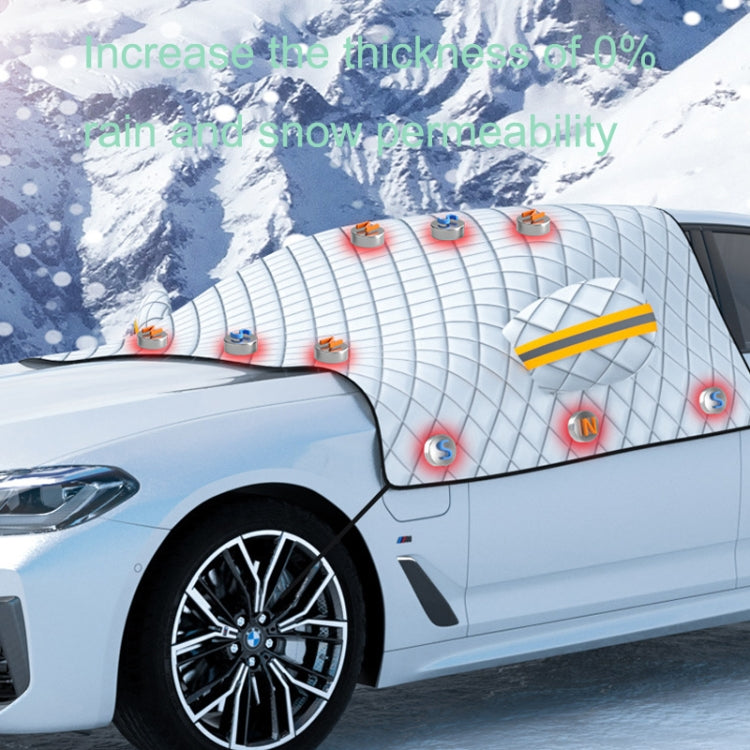 SUITU R-3945 Car Winter Front Glass Snow Shield Defrost Sunshade Thickened Car Clothing, Style: Non-magnet With Earmuffs - Window Foils & Solar Protection by SUITU | Online Shopping South Africa | PMC Jewellery