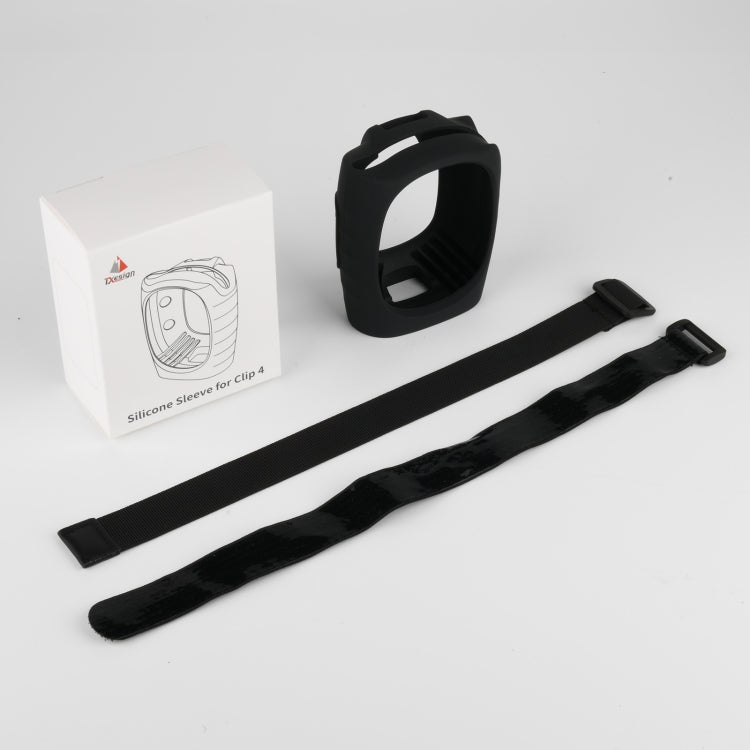 For JBL Clip 4 Bluetooth Speaker Silicone Case Protective Cover With Straps(Black) - Protective Case by PMC TechLife | Online Shopping South Africa | PMC TechLife