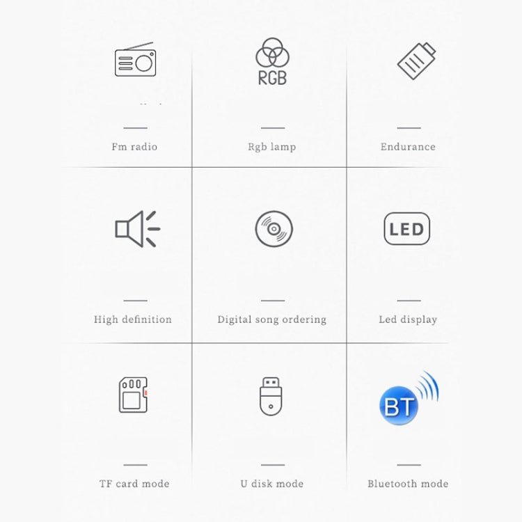 TEMEIYIN LED Digital Display Card Bluetooth Radio Speaker Morning Exercise Portable Player, Color: Red - Desktop Speaker by TEMEIYIN | Online Shopping South Africa | PMC TechLife | Buy Now Pay Later Mobicred