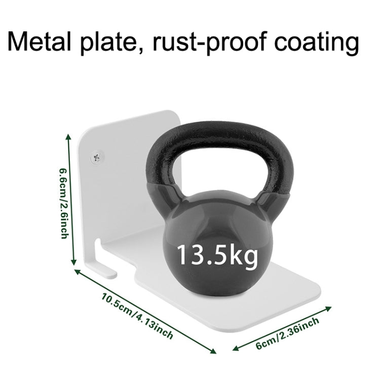 Hidden Stainless Steel Suspended Bookshelf Wall Support Frame Wall Mounted Bracket(White) - Desktop Holder by PMC TechLife | Online Shopping South Africa | PMC TechLife