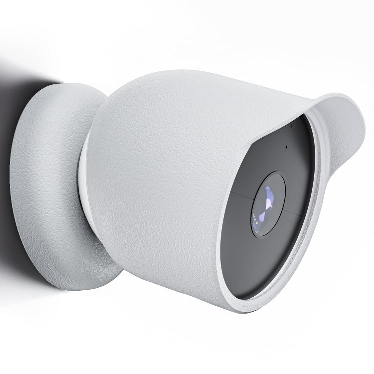 For Google Nest Camera Outdoor Silicone Water-Resistant Protective Cover(White) - Camera Cases by PMC Jewellery | Online Shopping South Africa | PMC Jewellery