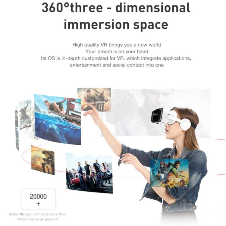 VRSHINECON G04BS 3D Virtual Reality Helmet VR Glasses With Bluetooth Headset - free shipping - PMC TechLife - Order now!