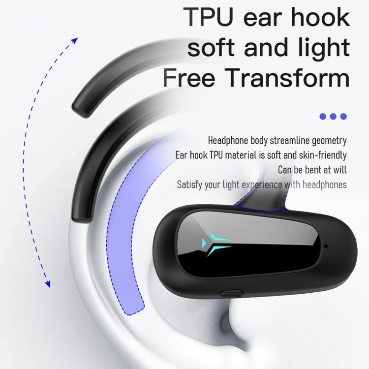 Bone Conduction Concepts Digital Display Stereo Bluetooth Earphones, Style: Single Ear(Green) - Bluetooth Earphone by PMC TechLife | Online Shopping South Africa | PMC TechLife