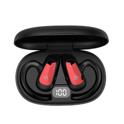 Bone Conduction Concepts Digital Display Stereo Bluetooth Earphones, Style: Dual Ears With Charging Warehouse(Red) - Bluetooth Earphone by PMC Jewellery | Online Shopping South Africa | PMC Jewellery