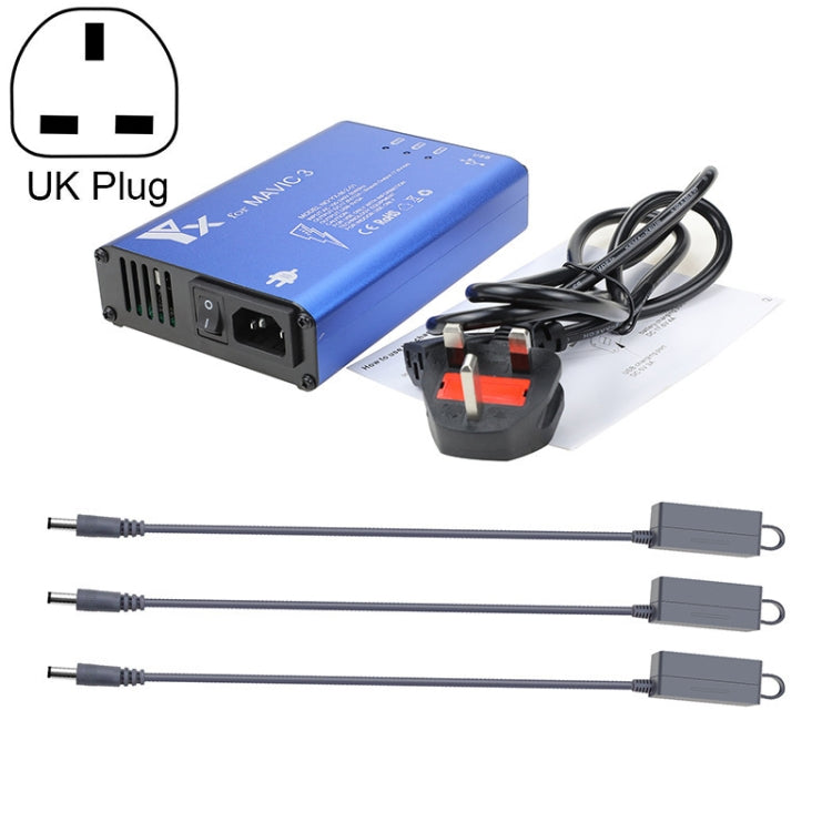 for DJI Mavic 3 YX 1 to 5 Charger With Switch(UK Plug) - Charger by PMC Jewellery | Online Shopping South Africa | PMC Jewellery