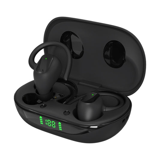X10PRO Digital Display With Charging Bin Hanging Ear Stereo Business Sports Bluetooth Headset(Black) - Bluetooth Earphone by PMC Jewellery | Online Shopping South Africa | PMC Jewellery