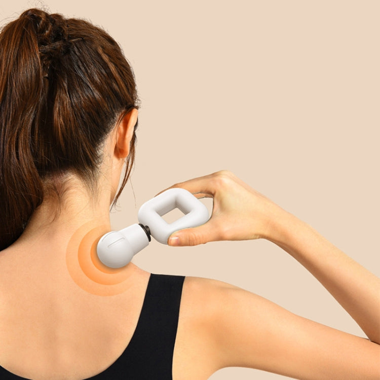 TS201 Square Muscle Relaxation Wireless Fascia Gun Mini Adjustable Portable Massager(White) - Massage gun & Accessories by PMC Jewellery | Online Shopping South Africa | PMC Jewellery