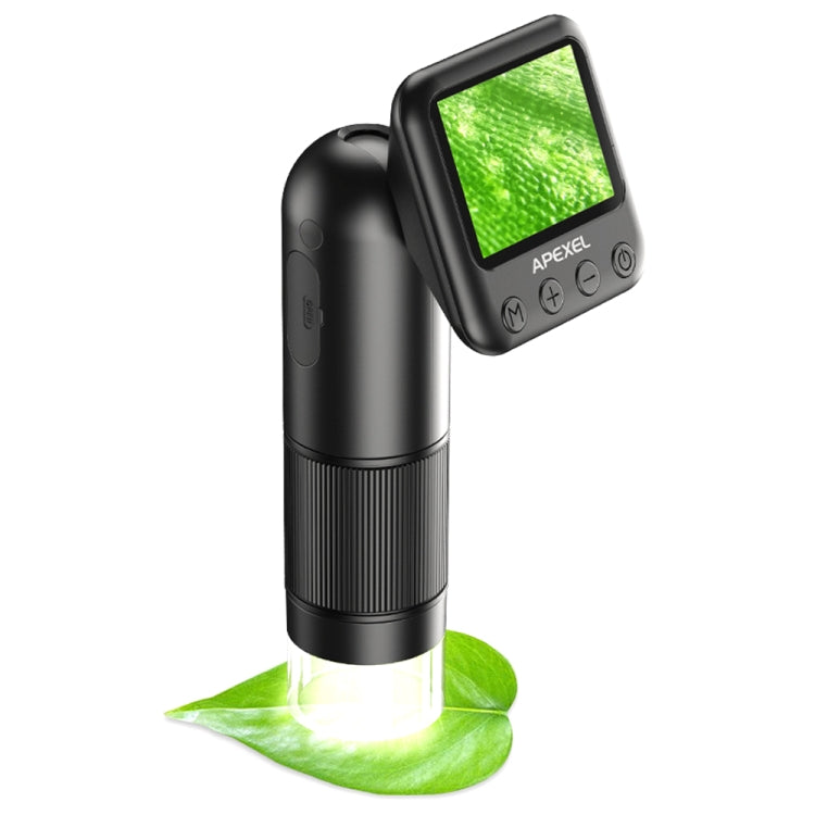 Apexel APL-MS008 Circuit Board Detection Amplification Delay Photography HD Microscopic Lens With Screen(Black) - free shipping - PMC TechLife - Order now!