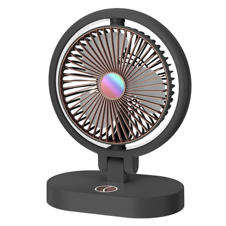 USB Lighting Fan Home Rotatable Dressing Table Fill Light Small Fan(Black) - Electric Fans by PMC Jewellery | Online Shopping South Africa | PMC Jewellery